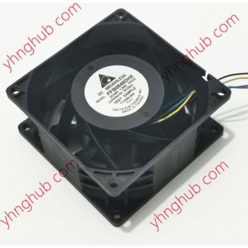 Delta Electronics PFB0848DHE CK2A DC 48V 1.00A 80x80x38mm 4-wire Server Cooler Fan