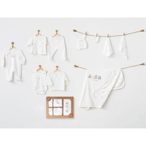 Andywawa AC20801 Organic Sweet Sheep 10 Piece The Zibin Set ecru