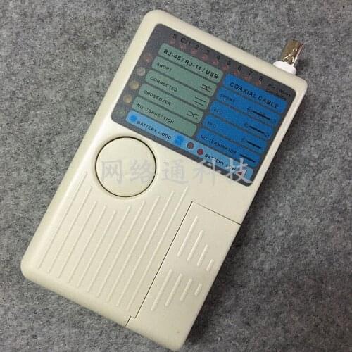 Free Shipping Multi-function Tester Quad In-line Telephone Line Network Line BNC Coaxial Cable USB Line Engineering