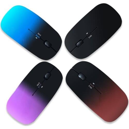 Wireless computer mouse ultra-thin mouse, used in PC notebook computers, pink mouse and other styles