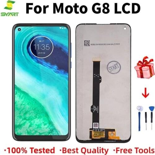 For moto G8 6.4" LCD Display Touch Screen XT2045-1 XT2045-2 XT2045-5 Digiziter Assembly For MotorolaG8