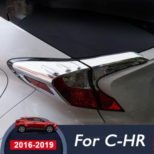 For Toyota C-HR CHR C HR 2017 2018 2019 Car Front Rear Fog Lights Covers Stickers Protector Exterior Decoration Car Accessories