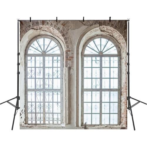 Mehofoto Vintage Windows Background for Photo Studio Old Master Photography Backdrop Portrait Head Shot Art Photo Booth Video