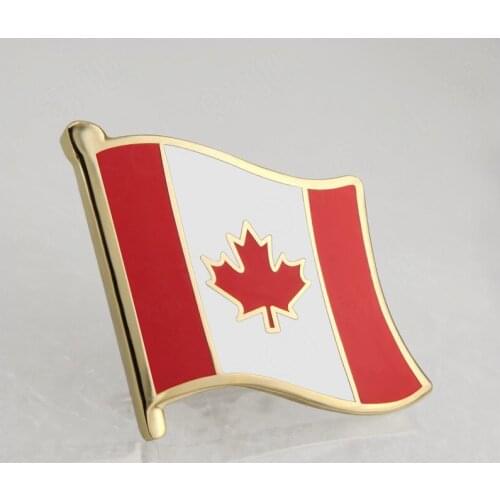 Soft Enamel Canada Flag Lapel Pins