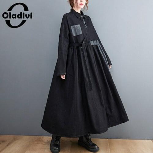 Модные джинсовые платья Oladivi China At AliExpress