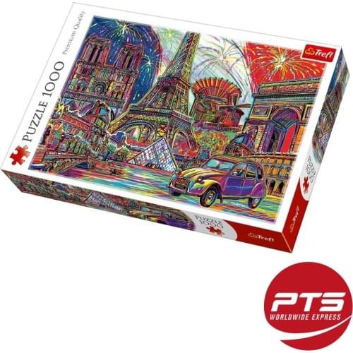 Trefl Original Jigsaw Puzzle Colours Of Paris France 1000 Pieces for Adults Kids Landscape Educational Toy 2021 Free Shipping