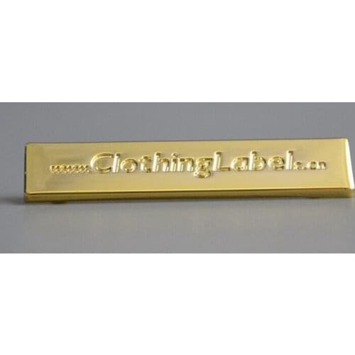 Custom metal labels for bag, clothing, shoes, engraved logo, zinc alloy material, gunmetal color, accept small order