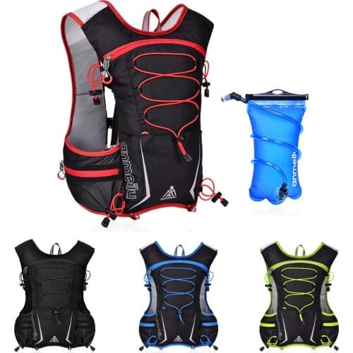 Anmeilu 5L Hydration Backpack With 2L Water Bag Waterproof Camping Marathon Cycling Hiking Climbing Running Water Backpack