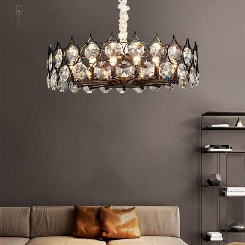 Modern Led Crystal Pendant Lights Home Living Room Decoration Bedroom Restaurant Pendant Lamp Dining Room Hanging Light Fixture