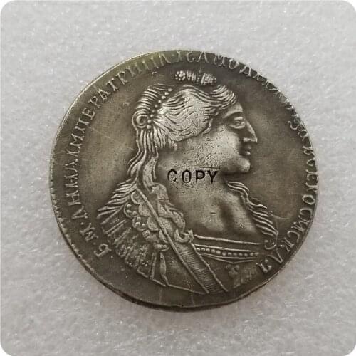 Type#2: 1736 RUSSIA 1 ROUBLE Copy Coin commemorative coins
