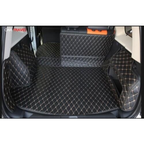 High quality! Full set car trunk mats for Jeep Compass 2015-2007 waterproof durable cargo liner boot carpets for Compass 2010