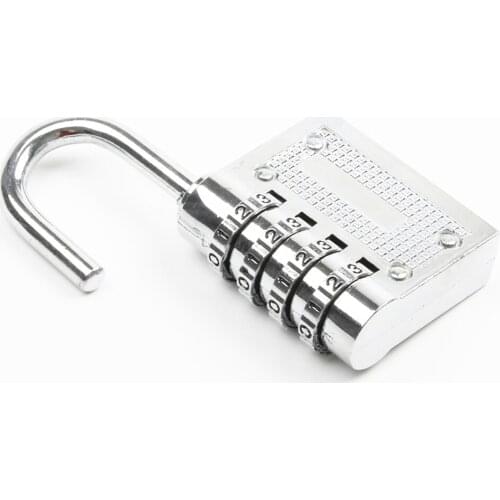4 Digit Password padlock Combination Zinc Alloy Metal Security Lock Suitcase Luggage Coded Lock Cupboard Cabinet Locker Padlock
