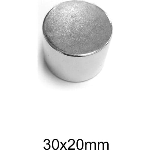 1/2/3PCS 30x20 mm Strong Cylinder Rare Earth Magnet 30mmX20mm Round Neodymium Magnets 30x20mm Big Magnet Disc 30*20 mm N35