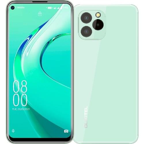 4G Android 11 Mobile Phone OUKITEL C21 Pro 4GB+64GB MT6762D Octa Core Smartphone 6.39'' HD Screen 21MP Rear Camera 4000mAh