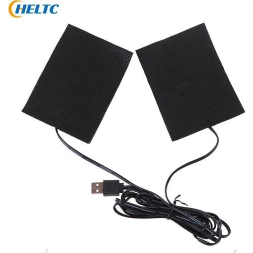 6Styles USB 3.7V-5V Portable Warm Plate Carbon Fiber Heating Pad USB Heating Film Fever Heat Mat Winter Warm Glove