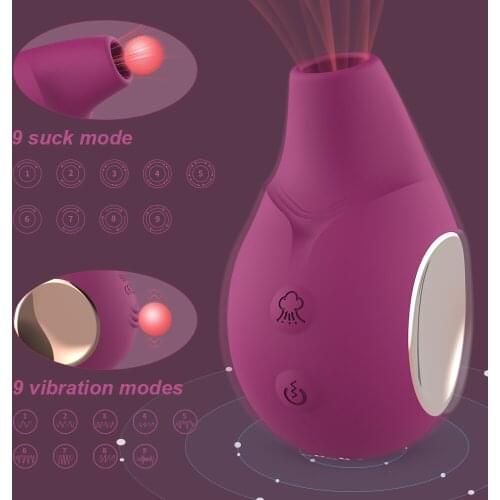 9 Frequency Piggy Sucking Licking Vibrator Sex Toys for Women Clitoris Stimulator Erotic Sex Appeal Tools for Adults Masturbator