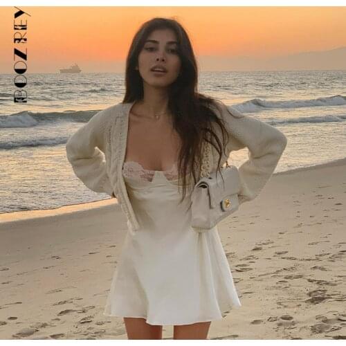 BoozRey White Summer Dresses