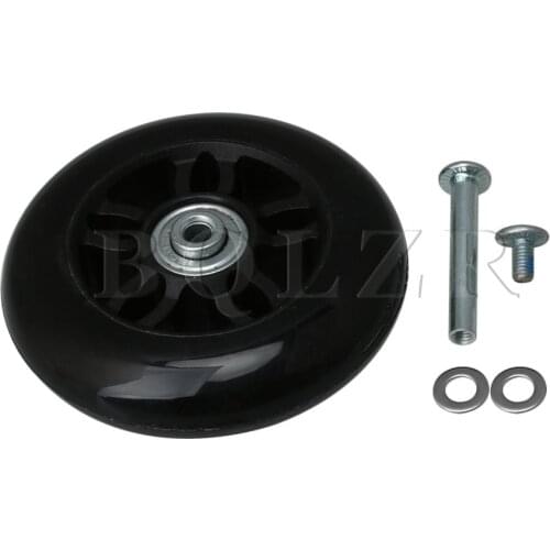 BQLZR Luggage Suitcase Wheels Replacement Repair kit 90mm Dia PU Rubber Wear