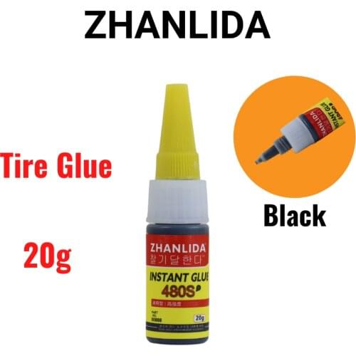 Zhanlida 20g 480S Black Auto Tire Repair Adhesives Sealer Super Caulk Car Rubber Repair Glue
