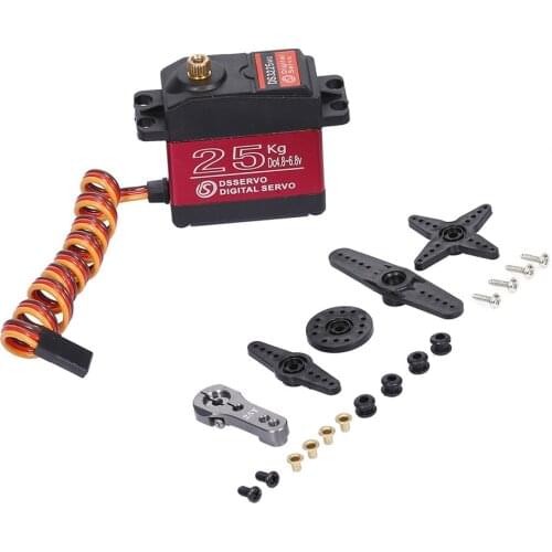 Ds3225Mg Waterproof Digital Servo 180 Degree Red Orange Brown Line Sequence Speed Control Brushed Esc Dual Mode