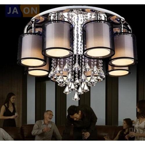 Led e27 Iron Fabric crystal LED Lamp LED Light Ceiling lights Ceiling Lamp LED Ceiling Light for foyer Dinning Room Bedroom