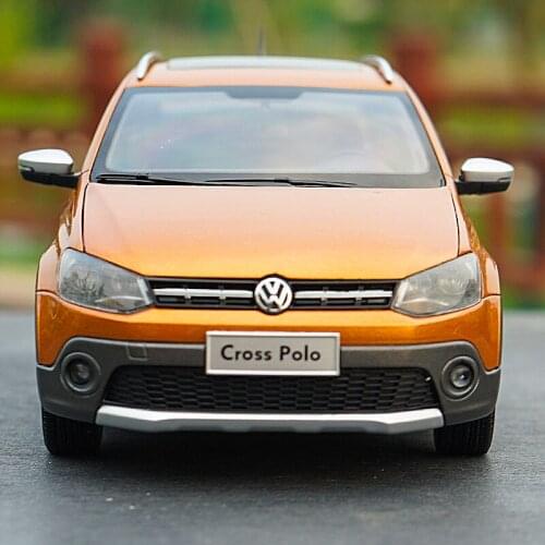 1/18 Metal alloy die-casting car model Shanghai Volkswagen CROSS POLO 2016 Adult collection Toys for children Family display