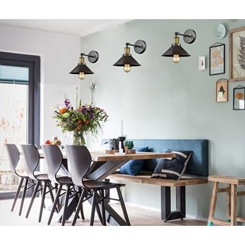 Industrial Wall Sconce Mini Adjustable Vintage Edison Simplicity Wall Lamp Lampshade Light Shade Loft Style For Cafe and Club