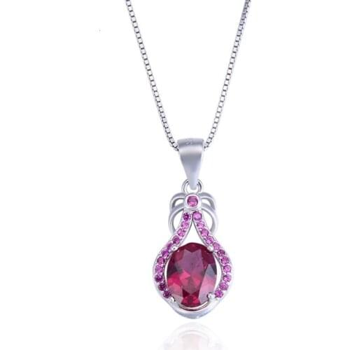 YJAD002056 New Fashion Women Accessories Rose Gold Ornaments S925 Sterling Silver Jewelry Collarbone Necklace Pendant
