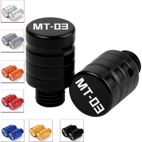 M8 M10 Yamaha Motorcycle Mirror Hole CNC Aluminum Blanking Plugs Screws Anodic Oxidation For Yamaha MT03 mt 03 with MT-03 Logo