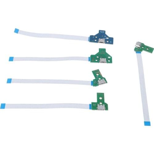 1pc USB Charging Port Socket Circuit Board For 12Pin JDS 011 030 040 055 14Pin 001 Connector For PS4 Controller