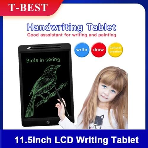 11.5 Inch Rechargeable LCD Writing Tablet Handwriting Drawing Tablet Colorful Screen with Stylus Lock Button for Toddler Kids