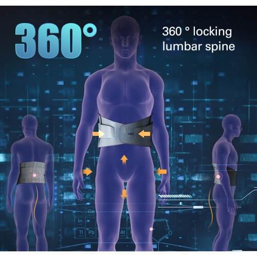 Self-heating Magnetic Steel Plates Waist Support Belt Orthopedic Tourmaline Lumbar Support Back Brace Belt For Sport