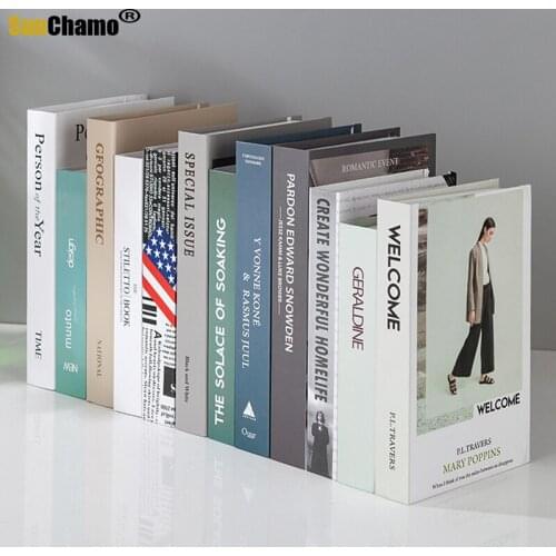 Nordic Modern False Book Simulation Book Decoration Creative Home Furnishing Bedroom New Wine Cabinet Bookshelf Ornaments Crafts