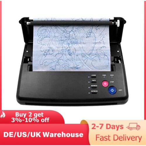 Tattoo Transfer Machine Device Copier Printer Drawing Thermal Stencil Maker Tools For Tattoo Photos Transfer Paper Copy Printing