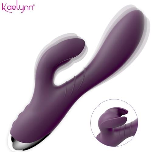 Rabbit Vibrator for Women Sex Toys G-Spot Massage Dual Vibrator Vagina Clitoris Stimulator Dildo USB Charging Big Size Vibrator