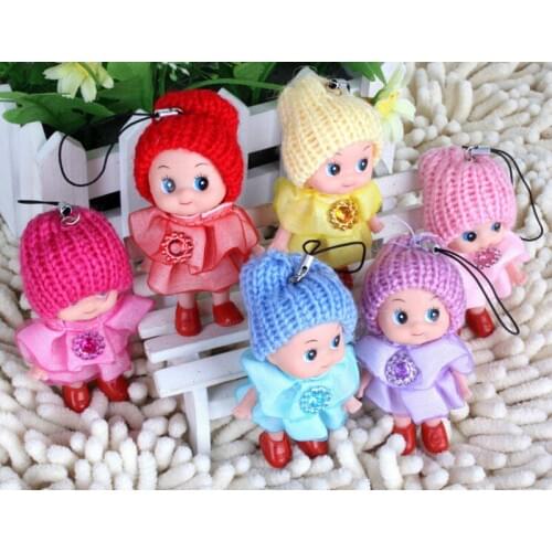 1PCS Mini Ddung Doll Best Stuffed Toy Gift for Girl Confused Doll Key Chain Phone Pendant Ornament Random Clour
