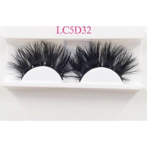 10/20/50 Pcs 25mm 5D Mink Eyelashes Free Packaging Marble Paper Box