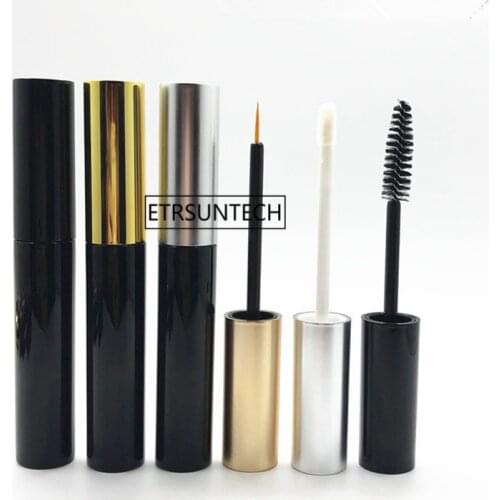 100pcs 10ml Empty black Plastic Mascara Tube,Cosmetic Makeup Eyelashes Refillable Bottle,Lip Gloss Bottle F2298