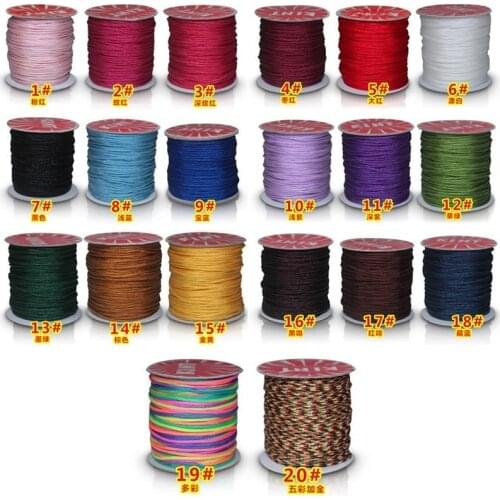 6pcs/lot 1.5mm 45m 50g Jewelry Linegold Braided Rope Jade Necklace Sewing Thread 100 % Polyester