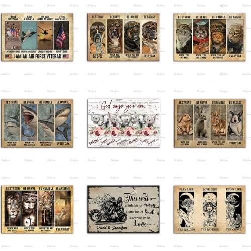 Sharks Pilot Dogs Pilot Cats US Air Force Veteran,Rabbits Elephant Witches Wild Flower Moon Poster Wall Prints Home Decor Canvas