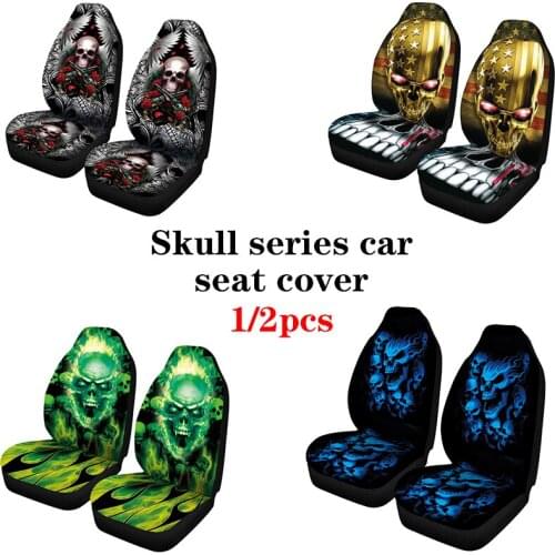 Car-Styling Car seat cover auto parts car seat front seat is suitable for most cars, SUV cars, skull series car seat covers