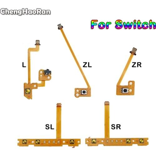 ChengHaoRan Replacement For Nintendo Switch Joy-Con Controller ZR ZL L SL SR Button Key Ribbon Flex Cable For NS NX Repair Cable