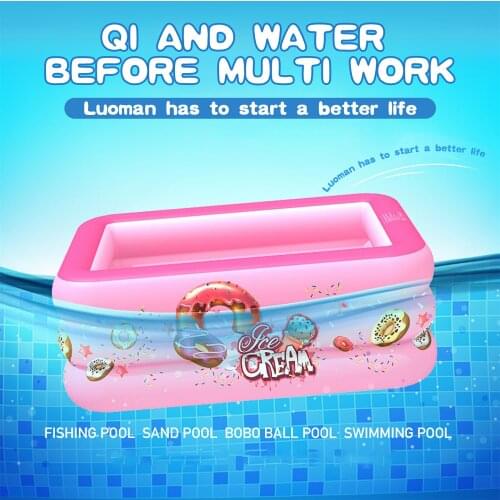 Children Inflatable Pool Swimming Pool Bathing Tub Family Kiddie Blow Up Pool Foldable And Movable Pool 45 X 35x13.80 Inch