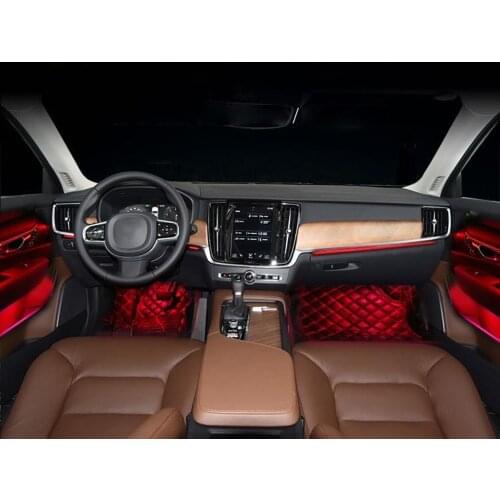 For Volvo S90 V90 XC90 Ambient Light For S90 S60 V90 XC90 Lighted Car Styling 64 Colors LED Ambient Light lamp