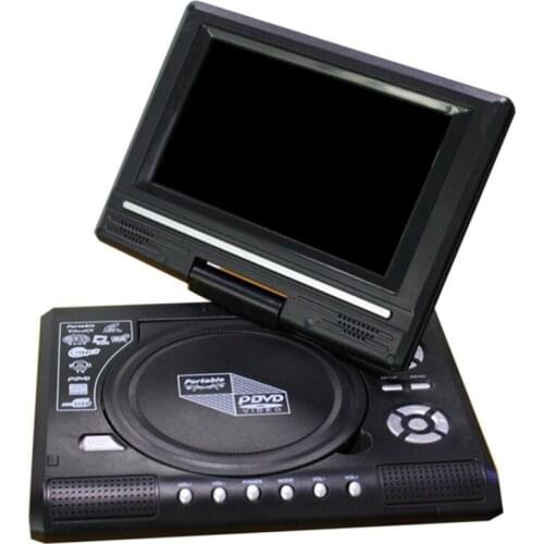 7.8-Inch High-Definition Dvd Player Home Car Portable Dvd Rotating Screen Built-In Large-Capacity Battery-EU Plug