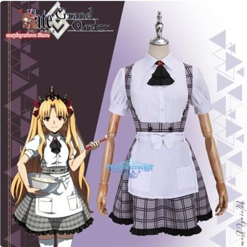 Fate/Grand Order FGO Ereshkigal Sweets Paradise Coffee Maid Uniform Cosplay Custom Made costume Halloween Christmas Costume
