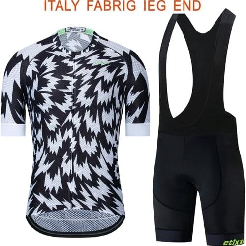 Team Summer Cycling Jersey For Men Short Sleeve Quick Dry Bicycle MTB Bike Tops Clothing Wear Silicone Non-slip Hombre Sets