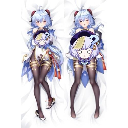 Game Genshin Impact Ganyu Pillow Case Cosplay Dakimakura Hugging Body