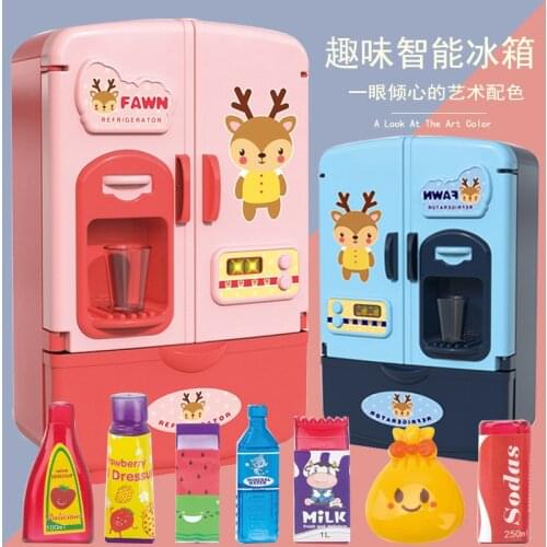 Montessori Toy Classic Game Simulation Kitchen Series Toys Early Education Gift House Play Toy Dollhouse Fridge Freezer Bedroom