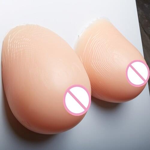 Fake Silicone Breast Forms 4600g/pair Adhesive False-Breasts Artificial Boobs Crossdressering Breast Enhancers